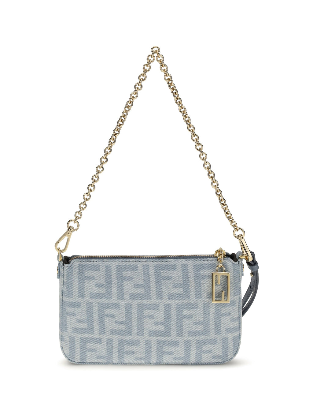 Fendi Women Denim Baguette Clutch