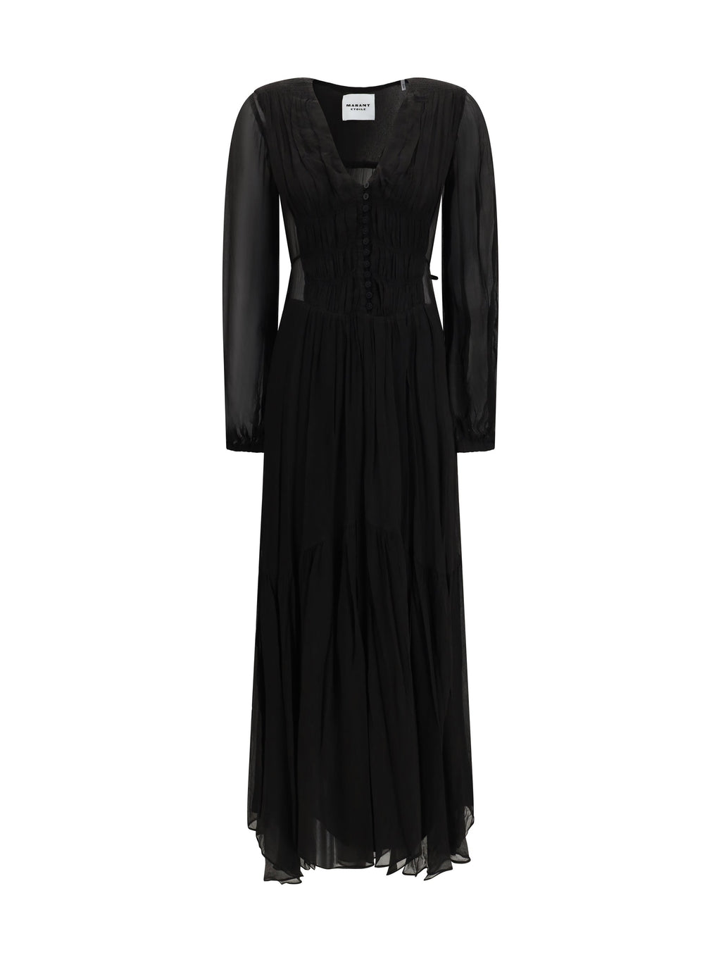 Marant Etoile Women Buttoned Sheer Long Dress