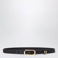Fendi Black Leather Ff Belt Women