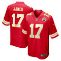 Kansas City Chiefs Richie James Red Game Jersey
