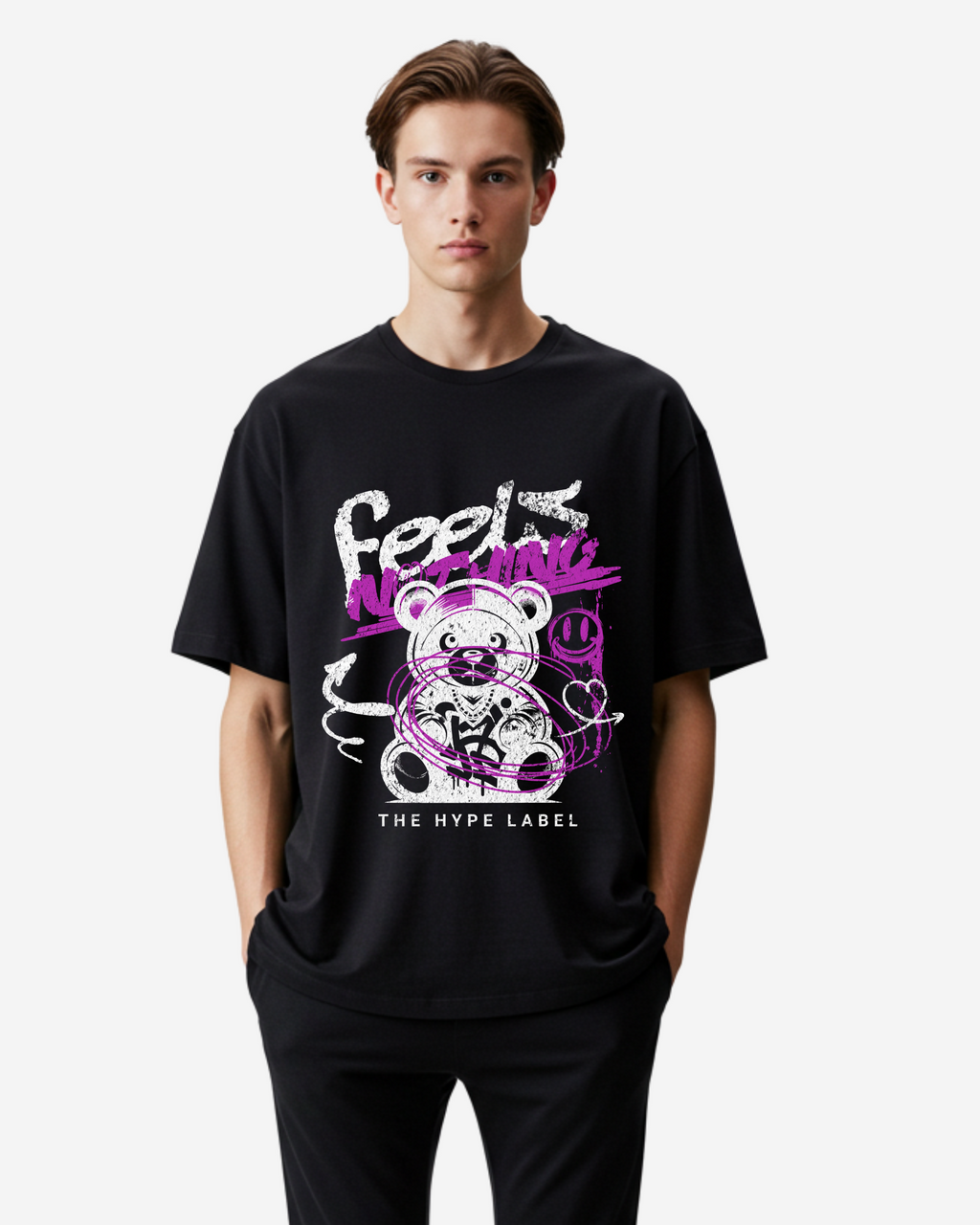 Feels Nothing Men's Oversized T-Shirt