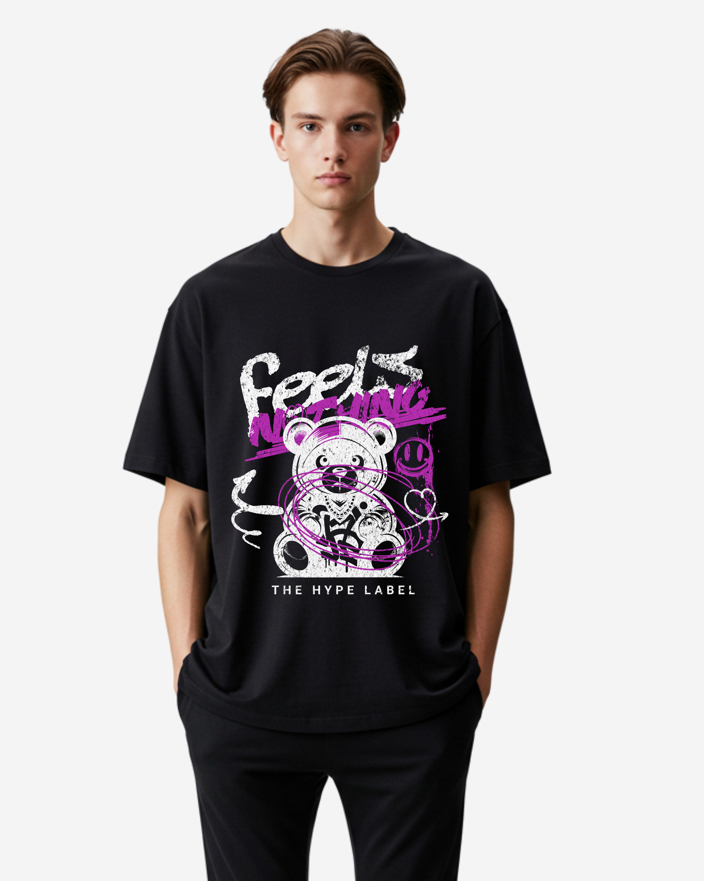 Feels Nothing Men's Oversized T-Shirt