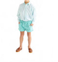 Dean's List Dress Shirt In Turks Teal Windowpane