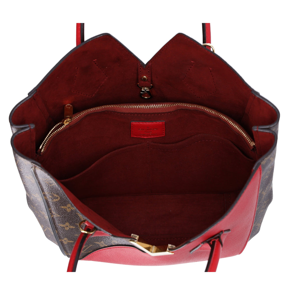 Louis Vuitton Monogram Kimono MM Brown Red Tote Bag Canvas Shoulder Bag M40459