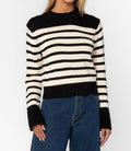 Ridley Striped Sweater In Bandit Stripe