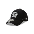 GREEN BAY PACKERS 39THIRTY STRETCH FIT BLACK/WHITE