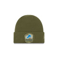 DETROIT LIONS SALUTE TO SERVICE CUFF KNIT GREEN/TEAL