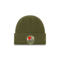CLEVELAND BROWNS SALUTE TO SERVICE CUFF KNIT GREEN/ORANGE