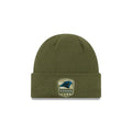 CAROLINA PANTHERS  SALUTE TO SERVICE CUFF KNIT GREEN/TEAL