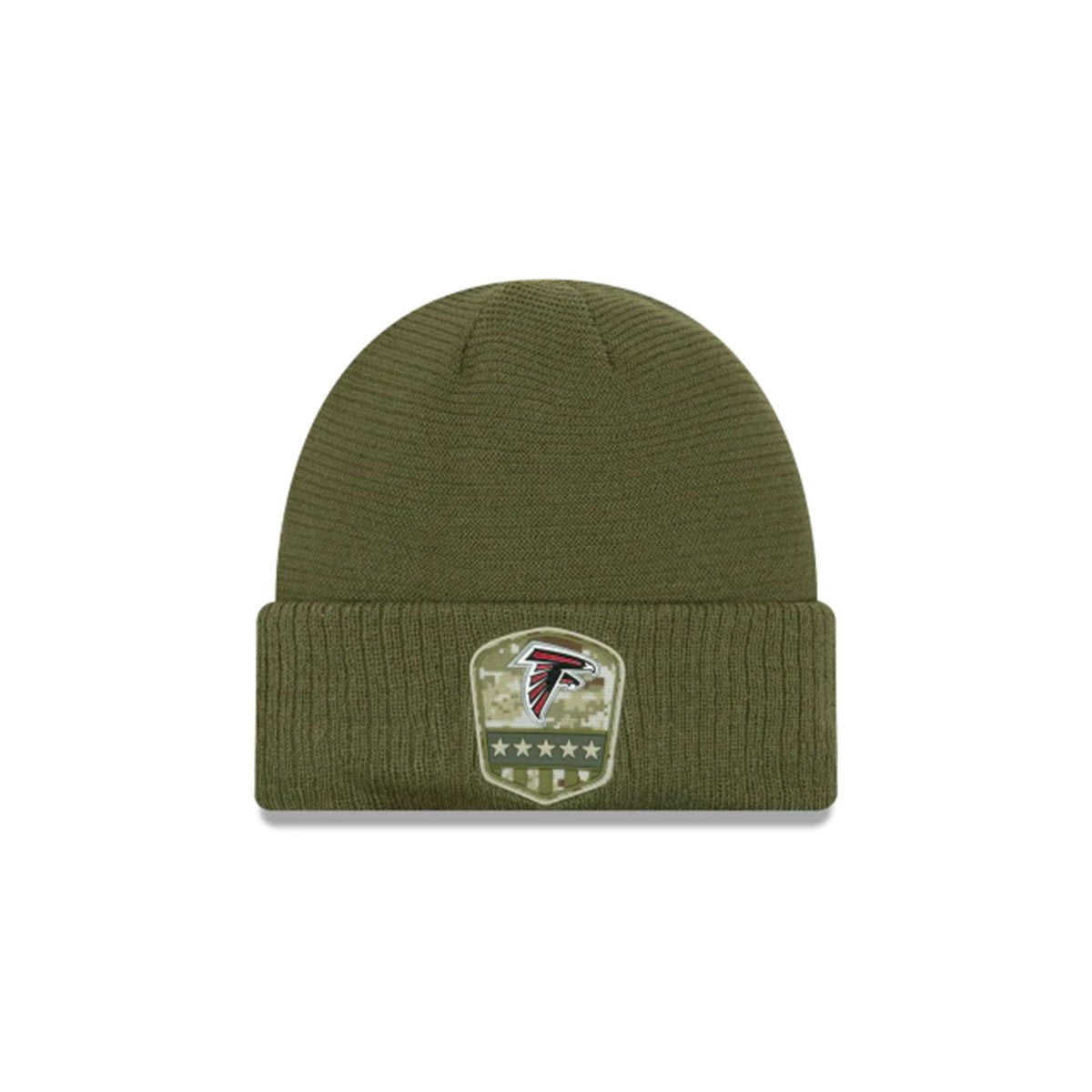 ATLANTA FALCONS ATLANTA FALCONS SALUTE TO SERVICE CUFF KNIT GREEN/RED