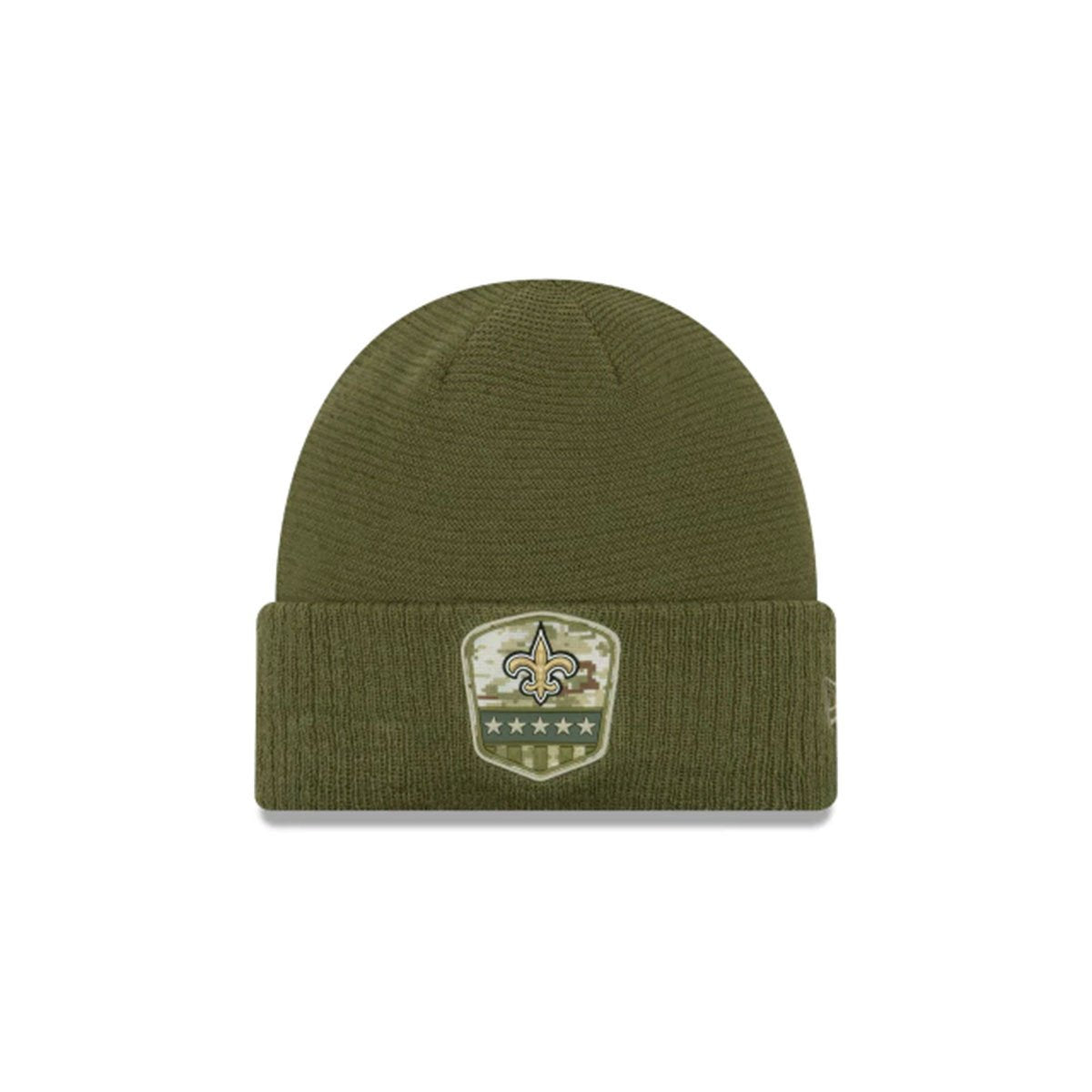 NEW ORLEANS SAINTS SALUTE TO SERVICE CUFF KNIT GREEN/GOLD