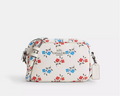 NWT Coach Mini Jamie Camera Crossbody Leather Bag Floral Print In Chalk Multi