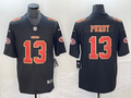 Men's San Francisco 49ers Brock Purdy #13 Carbon Black Fashion Game Jersey1