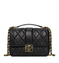 NWT Kate Spade Carey Quilted Leather Small Flap Crossbody Bag In Black
