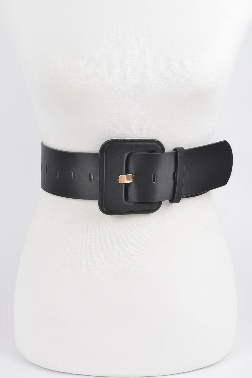 Micro Suede Wide Buckle Belt