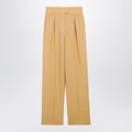 Valentino British Mohair Trousers In Ochre Women