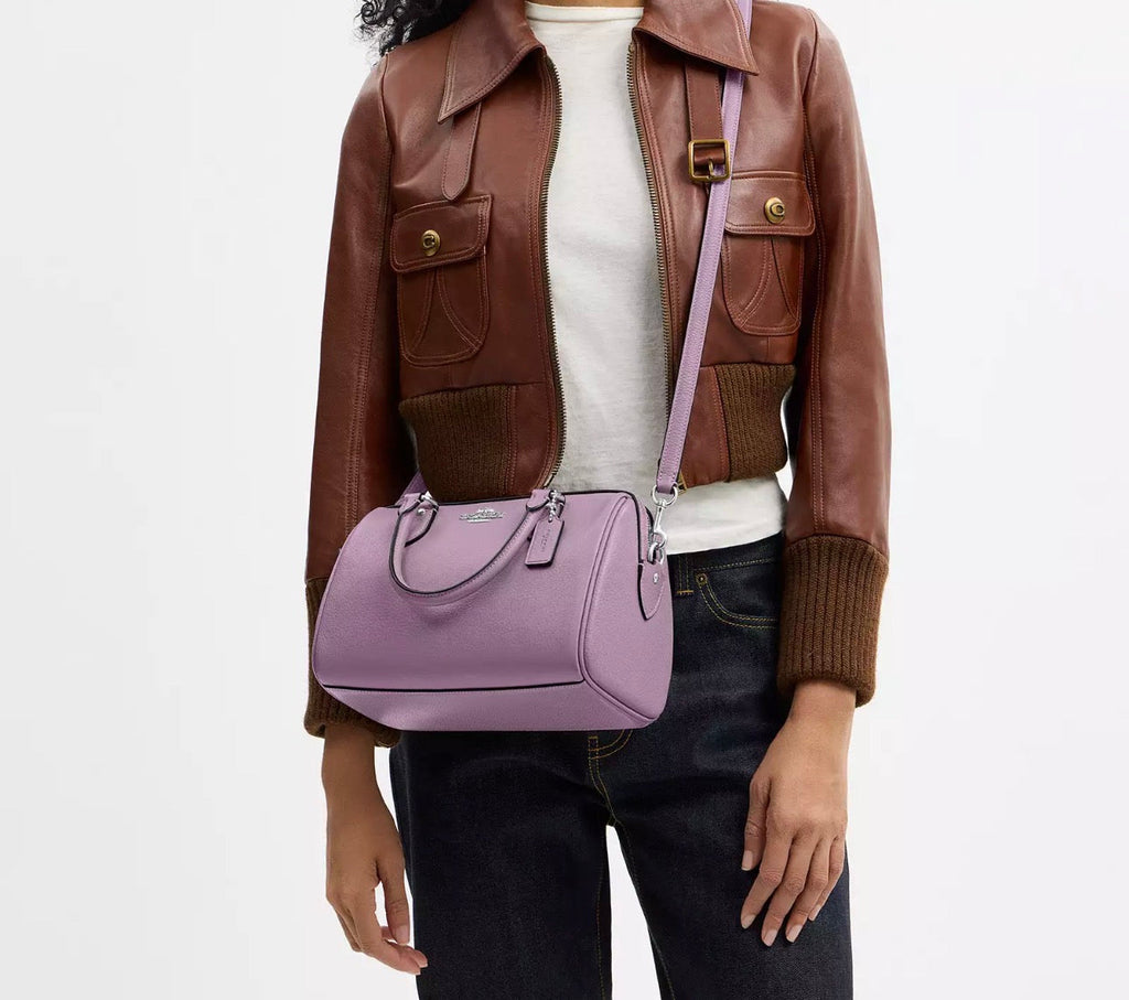 NWT Coach Rowan Satchel Crossbody Leather Bag With Detachable Strap