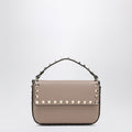 Valentino Garavani Rockstud Pouch In Grained Calf Leather, Powder Women