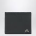 Valentino Garavani Black Vlogo Signature Bi-Fold Wallet Men
