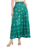 Agua by Agua Bendita Esmeralda Linen Maxi Skirt