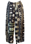 Women's Geometric Print Wide Leg Trouser Pant In Multi