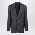 Gucci Grey/Light Blue Pinstripe Wool Jacket Women