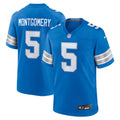 Detroit Lions David Montgomery Blue Game Jersey