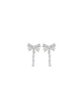 Self-Portrait Women Crystal Bow Drop Earrings
