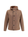 Herno Men Hooded Button-Front Jacket