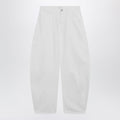 Alaia Low-Rise Rounded Jeans In White Denim Women