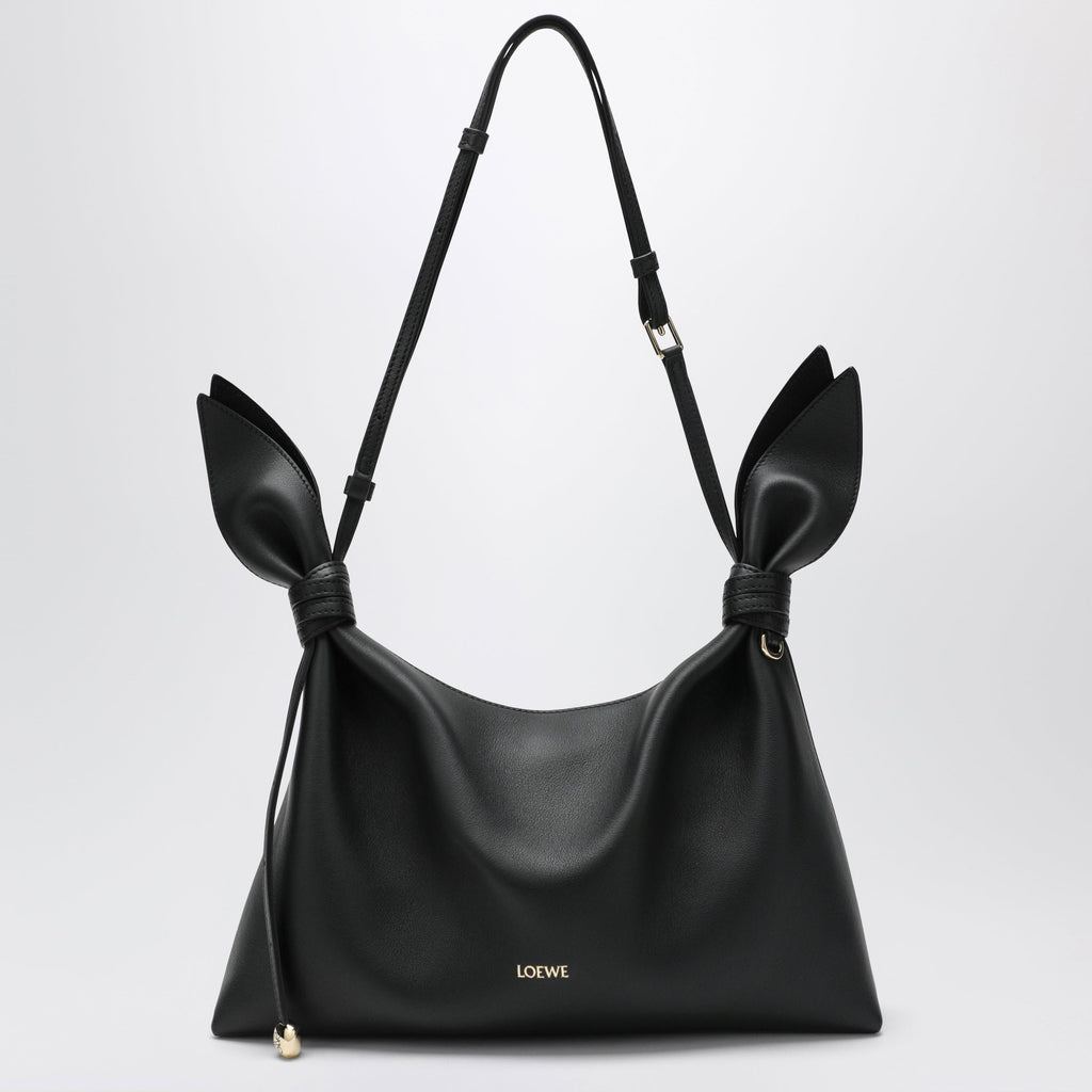 Loewe Medium Scarf Bag In Black Leather Women