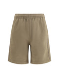 Burberry Men Cotton Shorts With Check Trims
