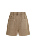 Brunello Cucinelli Women Linen Shorts