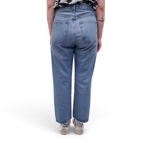 AGOLDE BUTTON-FLY '90'S CROP' JEANS - SIZE 26