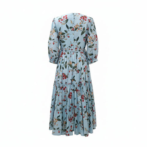AGUA BY AGUA BENDITA BLUE 'MIEL FRUTAL' DRESS - SIZE L