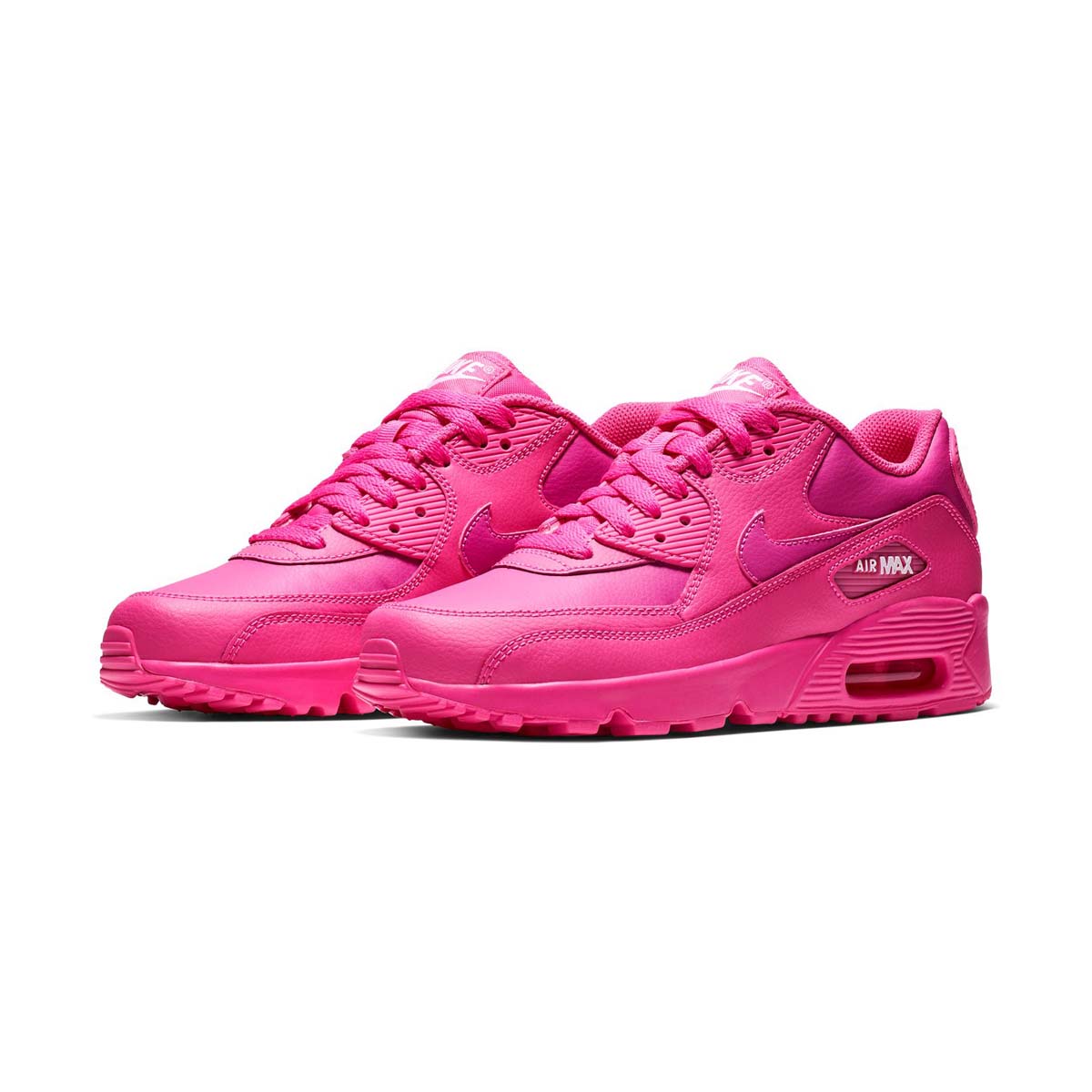 Girls' Nike Air Max 90 Leather Big Kids' Shoe