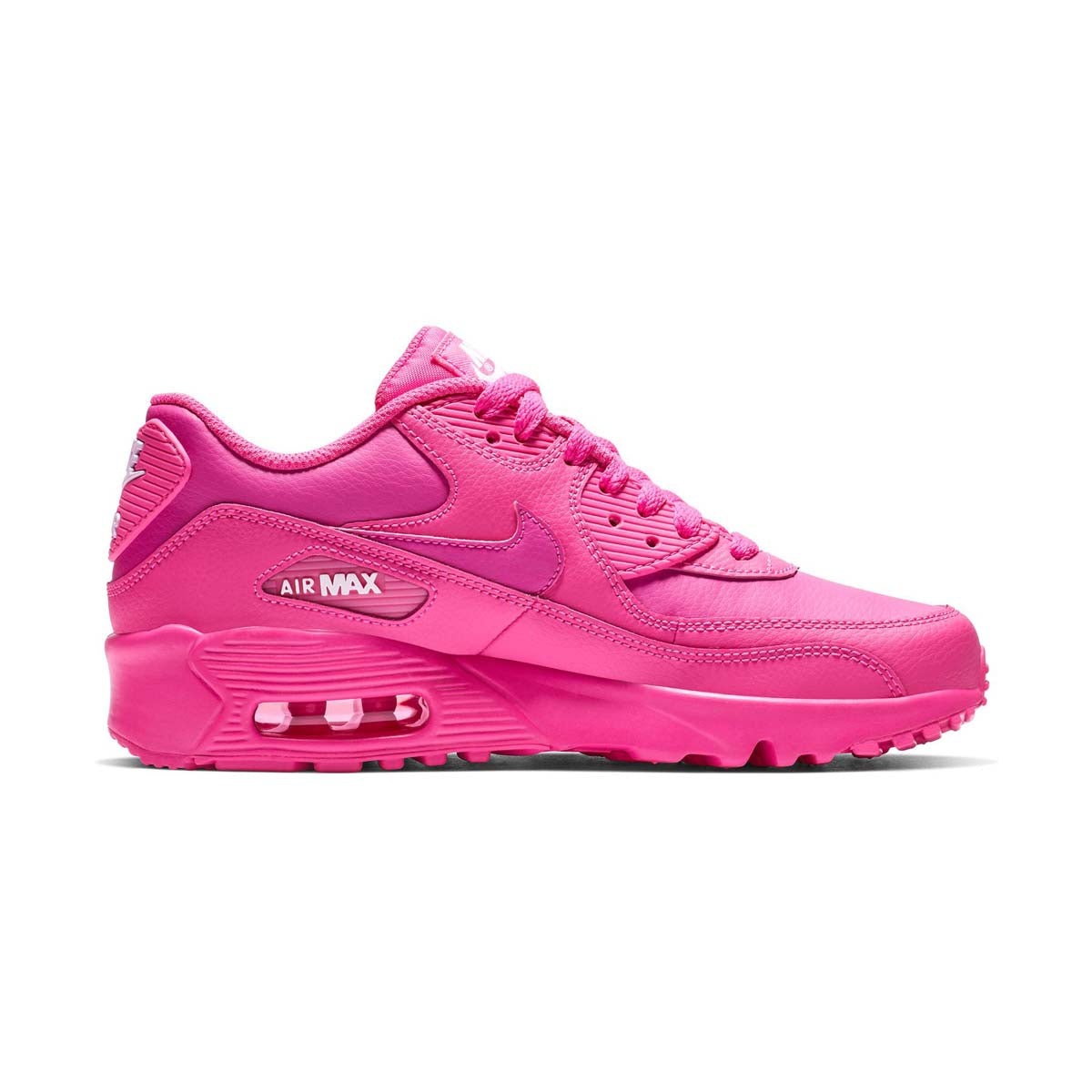 Girls' Nike Air Max 90 Leather Big Kids' Shoe