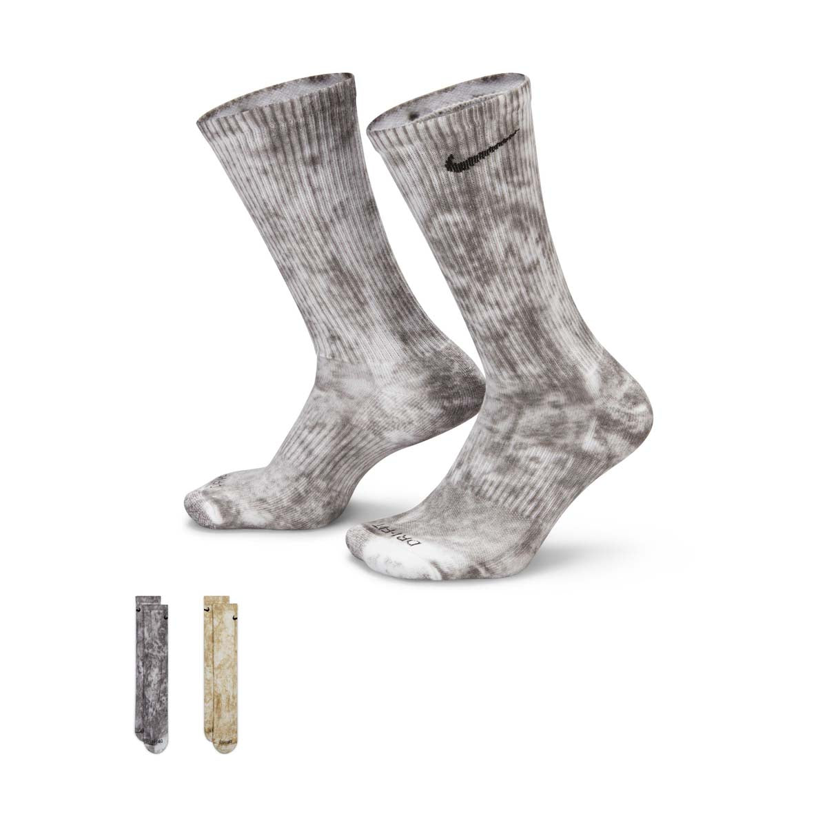 Nike Everyday Plus Cushioned Tie-Dye Crew Socks (2 Pairs)