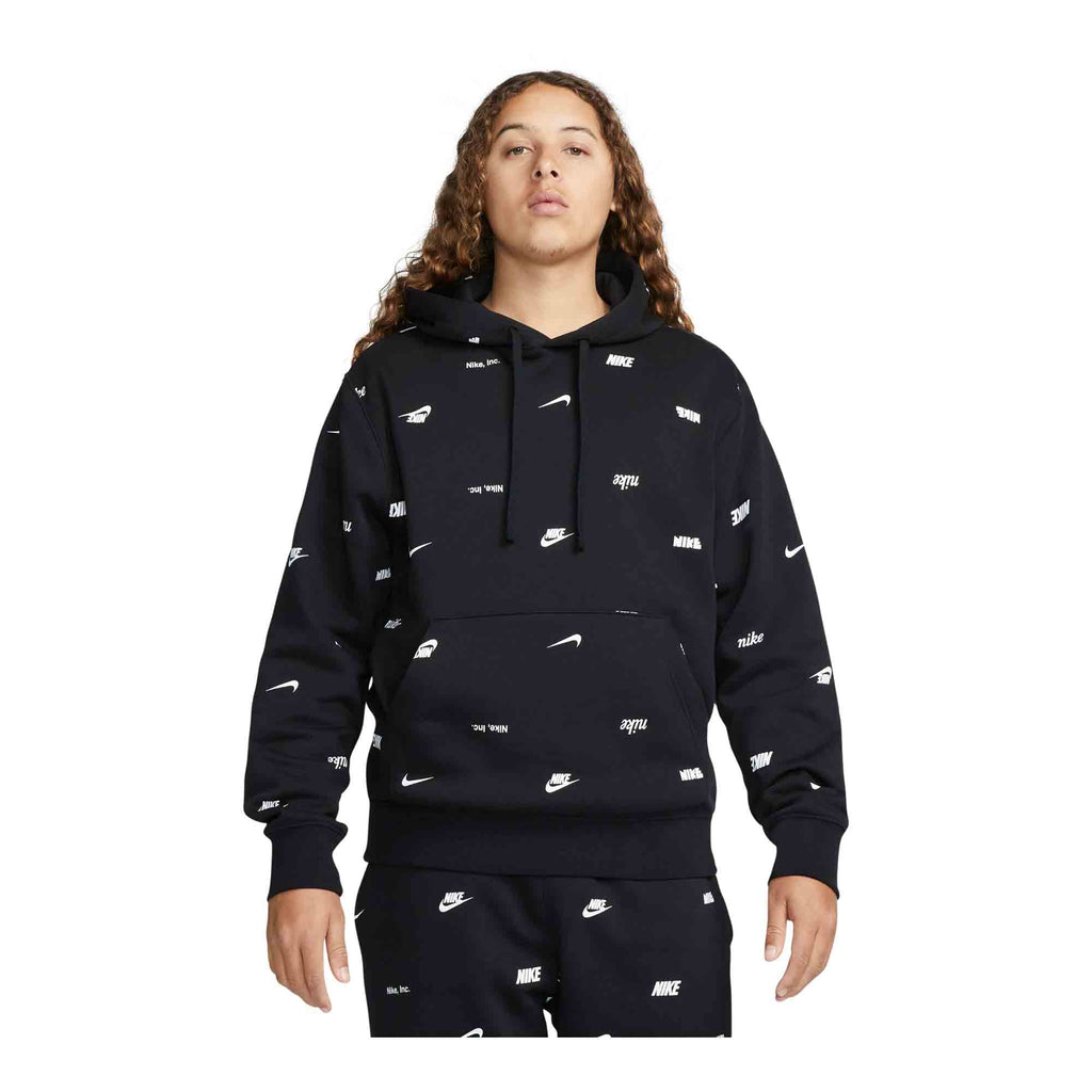 Nike Club Fleece Men's Allover Print Pullover Hoodie