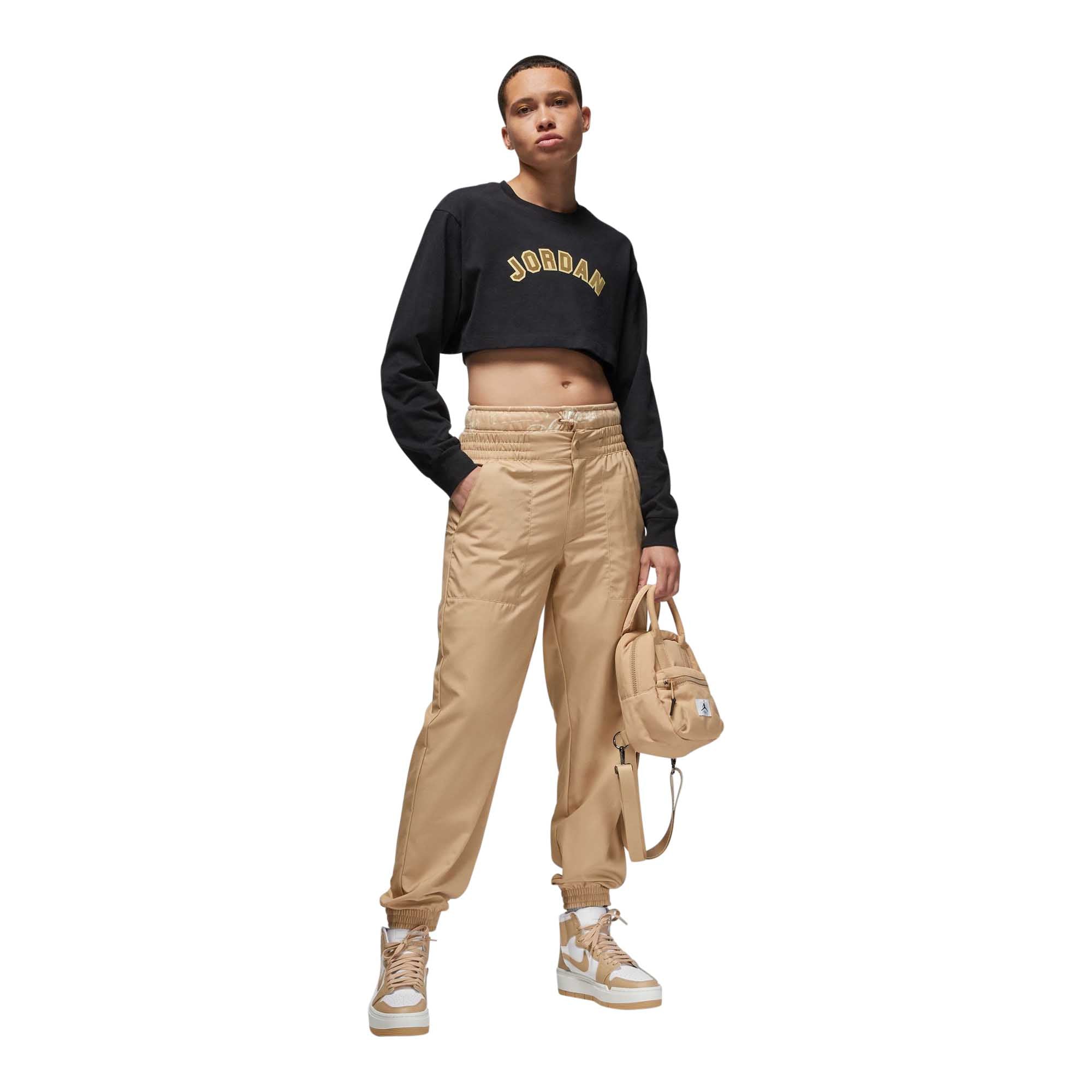 Jordan Women's Super Crop Long-Sleeve Graphic T-Shirt