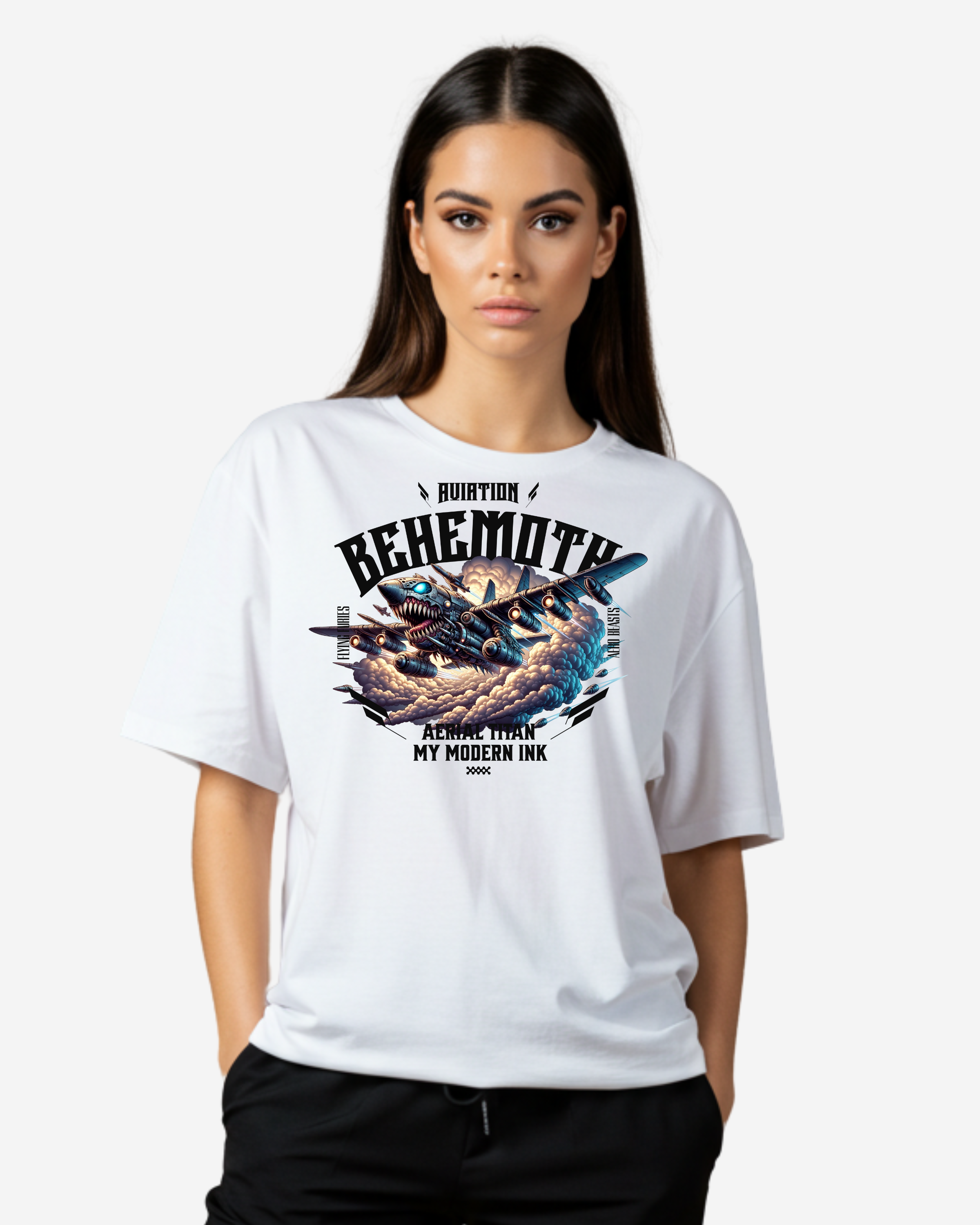 Aerial Titan Women's Oversized T-Shirt