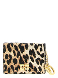 Ganni Women 'Leopard' Print Card Holder