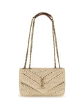 Saint Laurent Women Small Raffia Loulou Shoulder Bag