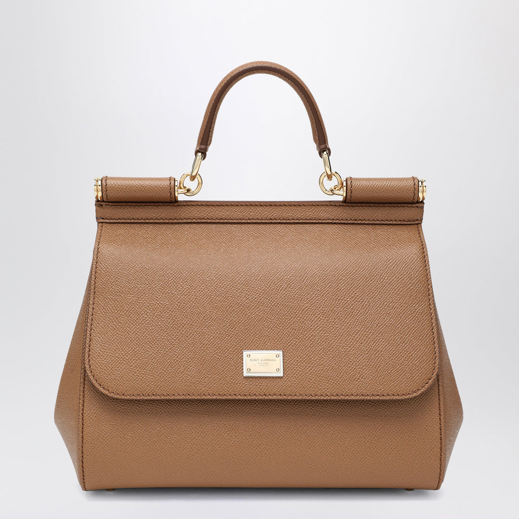 Dolce&Gabbana Large Caramel Sicily Hand Bag Women