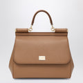 Dolce&Gabbana Large Caramel Sicily Hand Bag Women