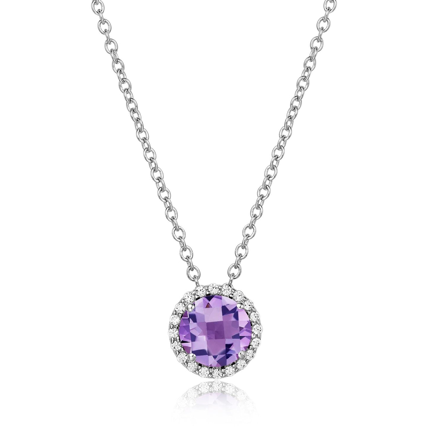 Amethyst February Birthstone Necklace