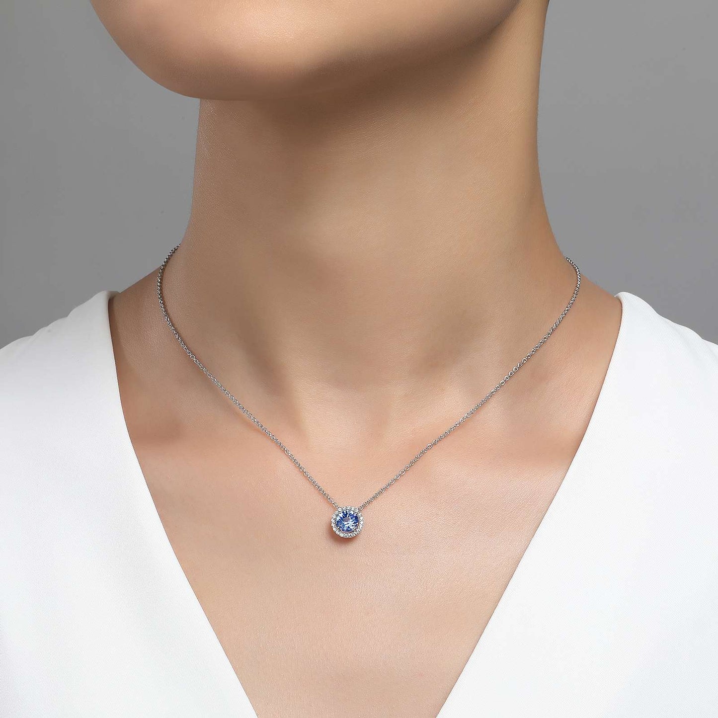 Aquamarine March Birthstone Necklace