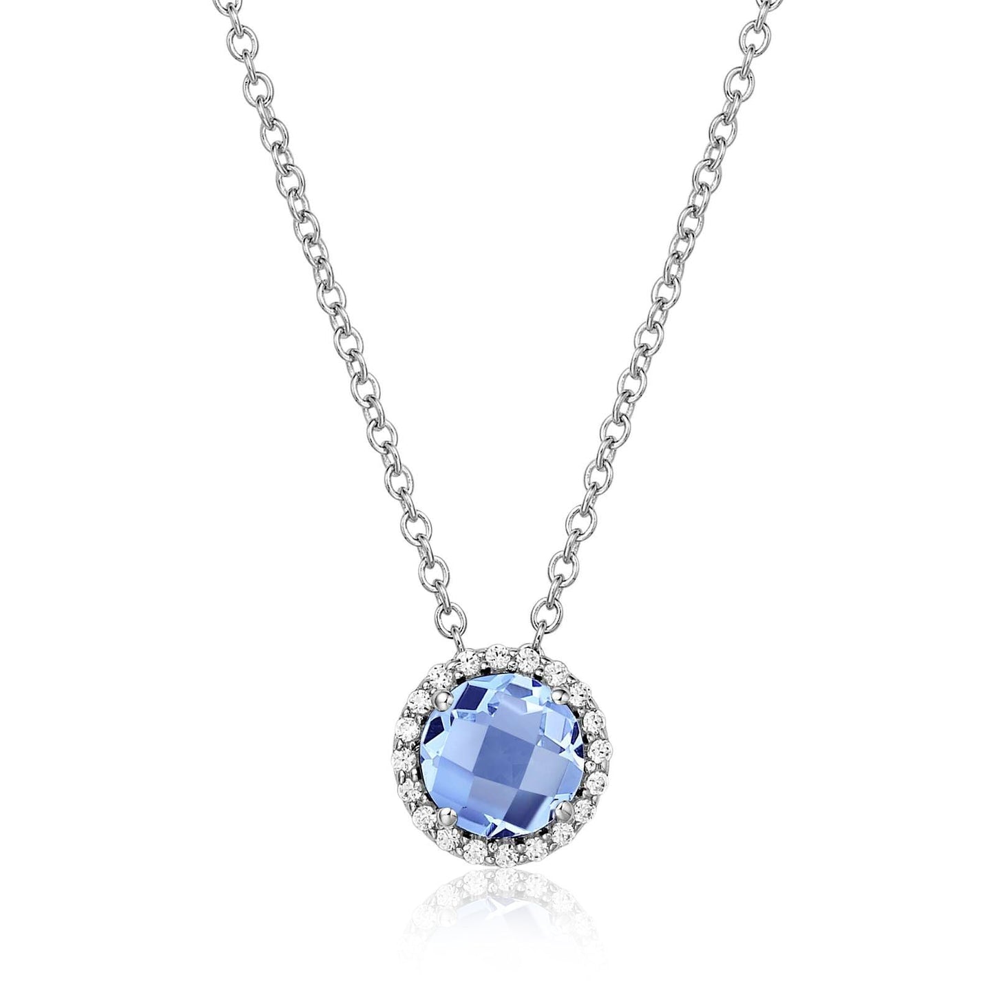 Aquamarine March Birthstone Necklace