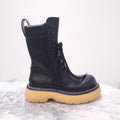 BOTTEGA VENETA THE SWELL LACE UP BOOTS - SIZE 35