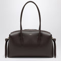 Yuzefi Brioche Duffle Bag In Espresso Pebble-Grained Leather Women
